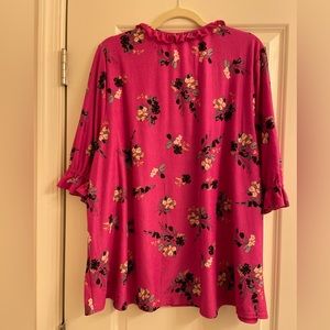 Beautiful fish is colored blouse